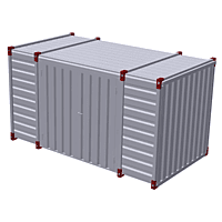 4m - double wing - side wall 4m - double wing - side wall