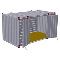 4m - double wing - side wall 4m - double wing - side wall