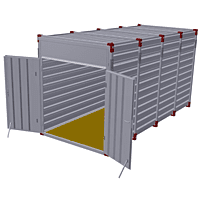 5m - inner height 2.43m - double wing - front side