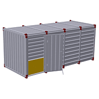 5m - one wing - side wall 5m - one wing - side wall