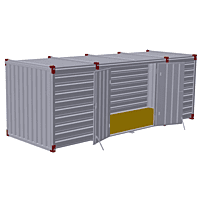 6m - double wing - side wall 6m - double wing - side wall