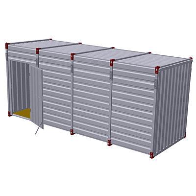 6m - inner height 2.43m - one wing - side wall