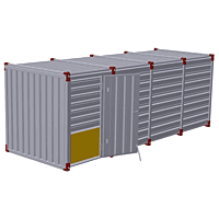 6m - one wing - side wall 6m - one wing - side wall
